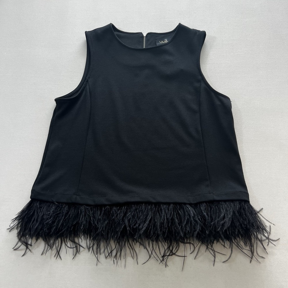 W5 Black Feathered Short Sleeve - Size Medium